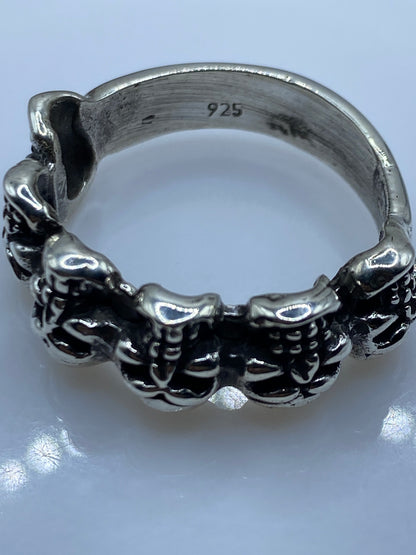 Anillo Calaveras de Plata .925 — Diseño Masculino Taxco — foto 5