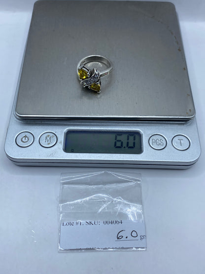 Anillo de Plata con Ópalo de Fuego Asimétrico — Diseño Artesanal — foto 6