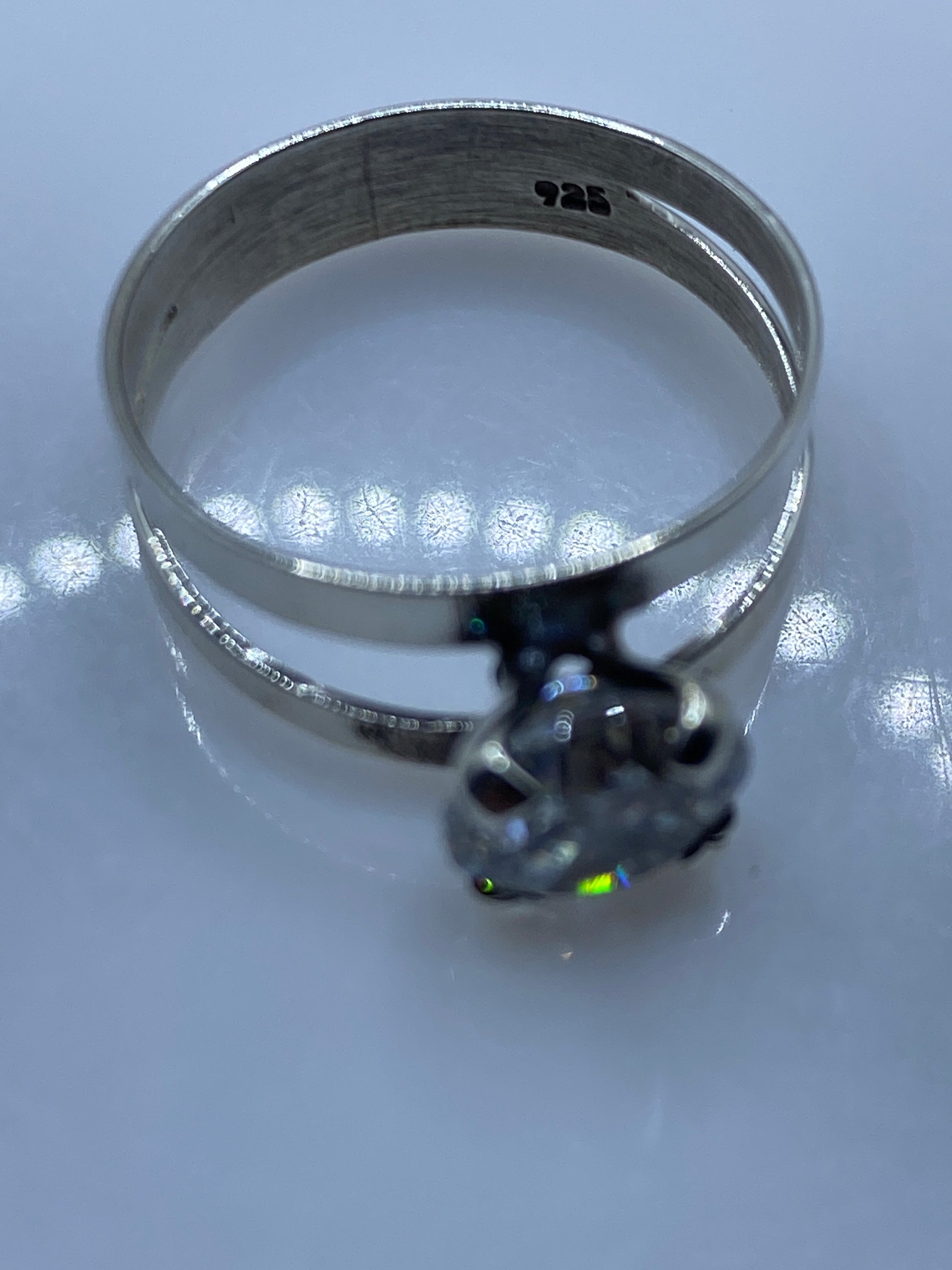 Anillo de Plata Solitario Circonia Blanca — Minimalista Elegante — foto 5
