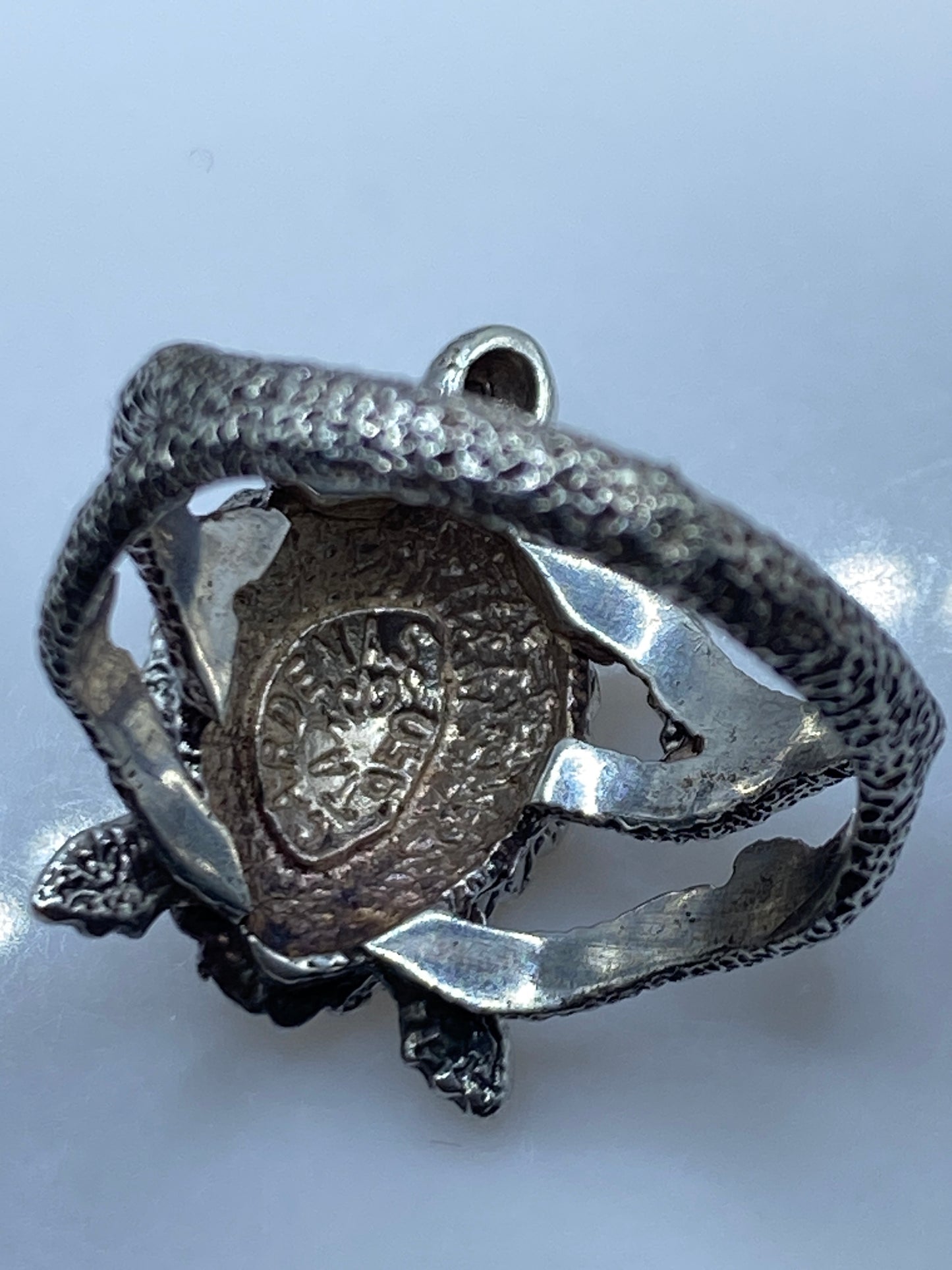 Anillo Tortuga Sagrada Plata .950 — Prehispánico — foto 5