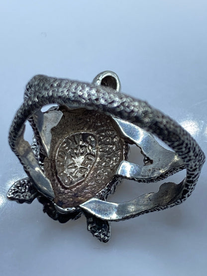 Anillo Tortuga Sagrada Plata .950 — Prehispánico — foto 5