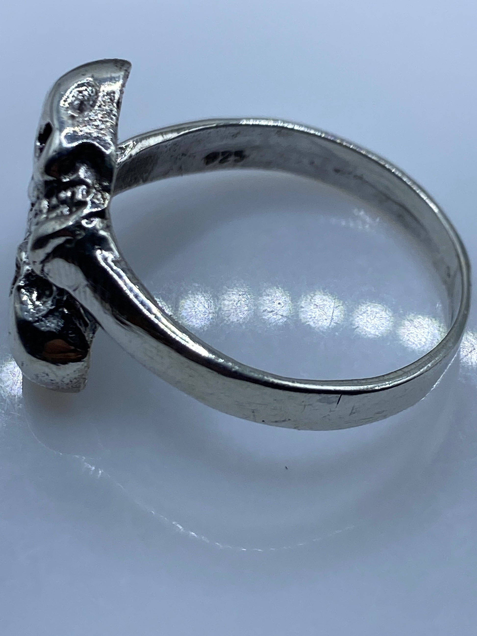 Anillo de Plata Calaveras Dobles — Diseño Étnico Taxco — foto 5