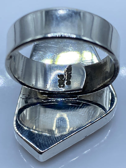 Anillo de Plata .950 con Ónix Negro Ajustable — foto 5