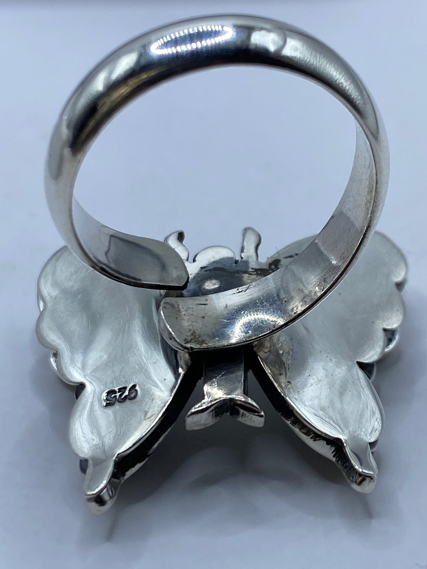Anillo de Plata Mariposa Ajustable — Diseño Versátil — foto 5