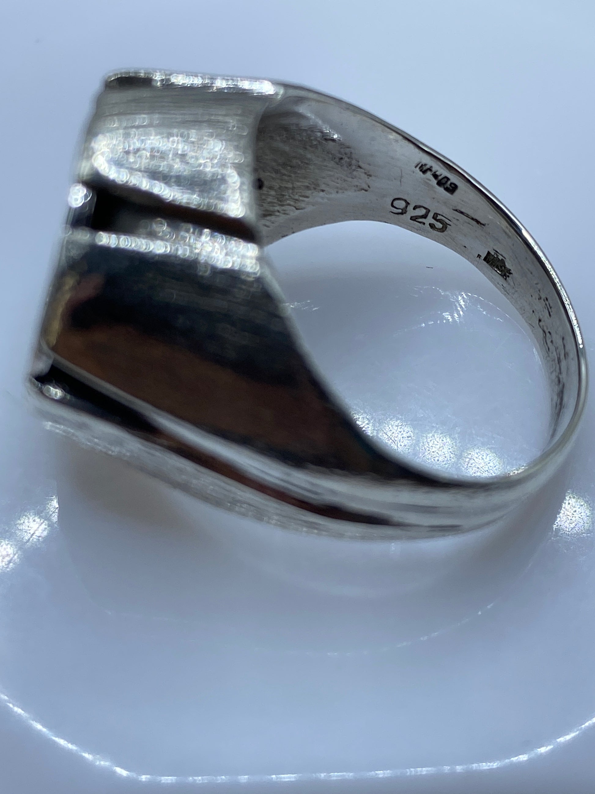 Anillo de Plata Sello Texturizado Masculino — Taxco .925 — foto 5