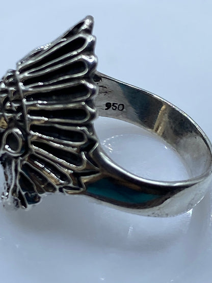 Anillo Plata .950 Guerrero Azteca — Talla 11 — foto 5