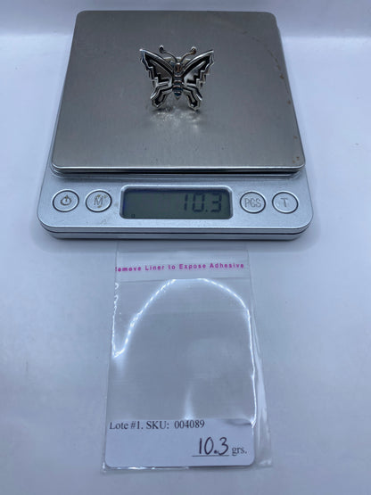 Anillo Mariposa Plata Ajustable — Geometría Prehispánica — foto 6