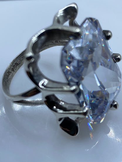 Anillo de Plata Solitario Circonia Cristalina — Presencia Real — foto 5