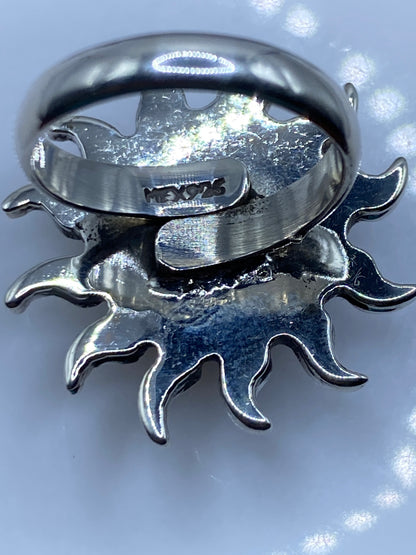 Anillo de Plata Ónix Negro Ajustable — Diseño Étnico Taxco — foto 5