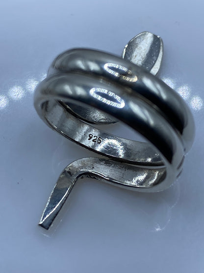 Anillo de Plata Serpiente Ónix Negro — Diseño Escultural — foto 5