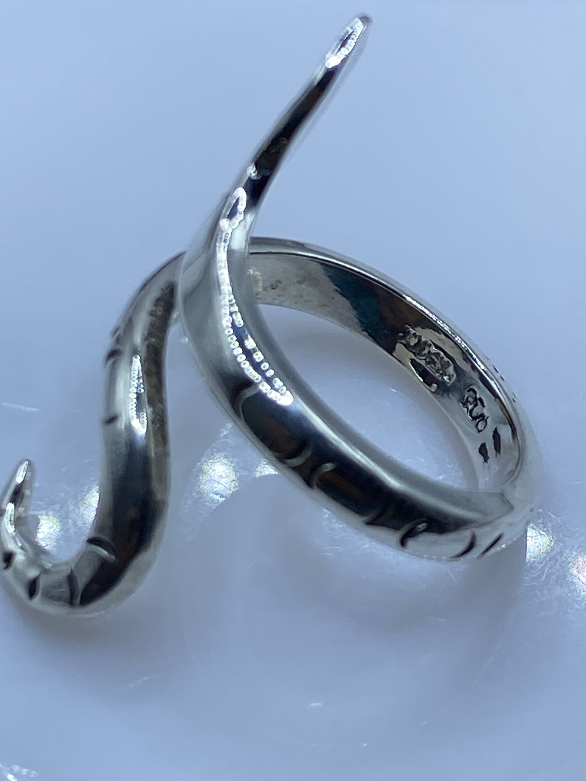 Anillo Ajustable de Plata Serpiente Prehispánica Taxco — foto 5