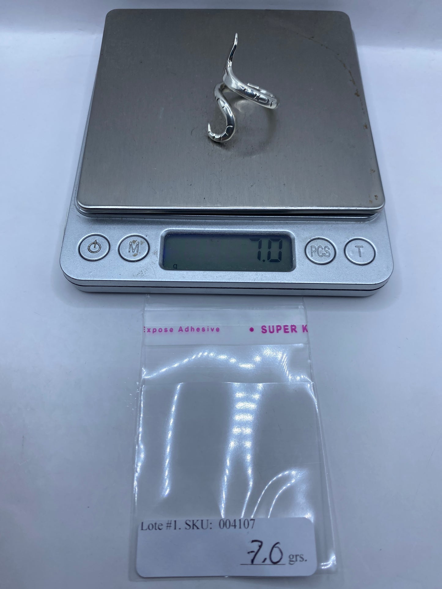 Anillo Ajustable de Plata Serpiente Prehispánica Taxco — foto 6