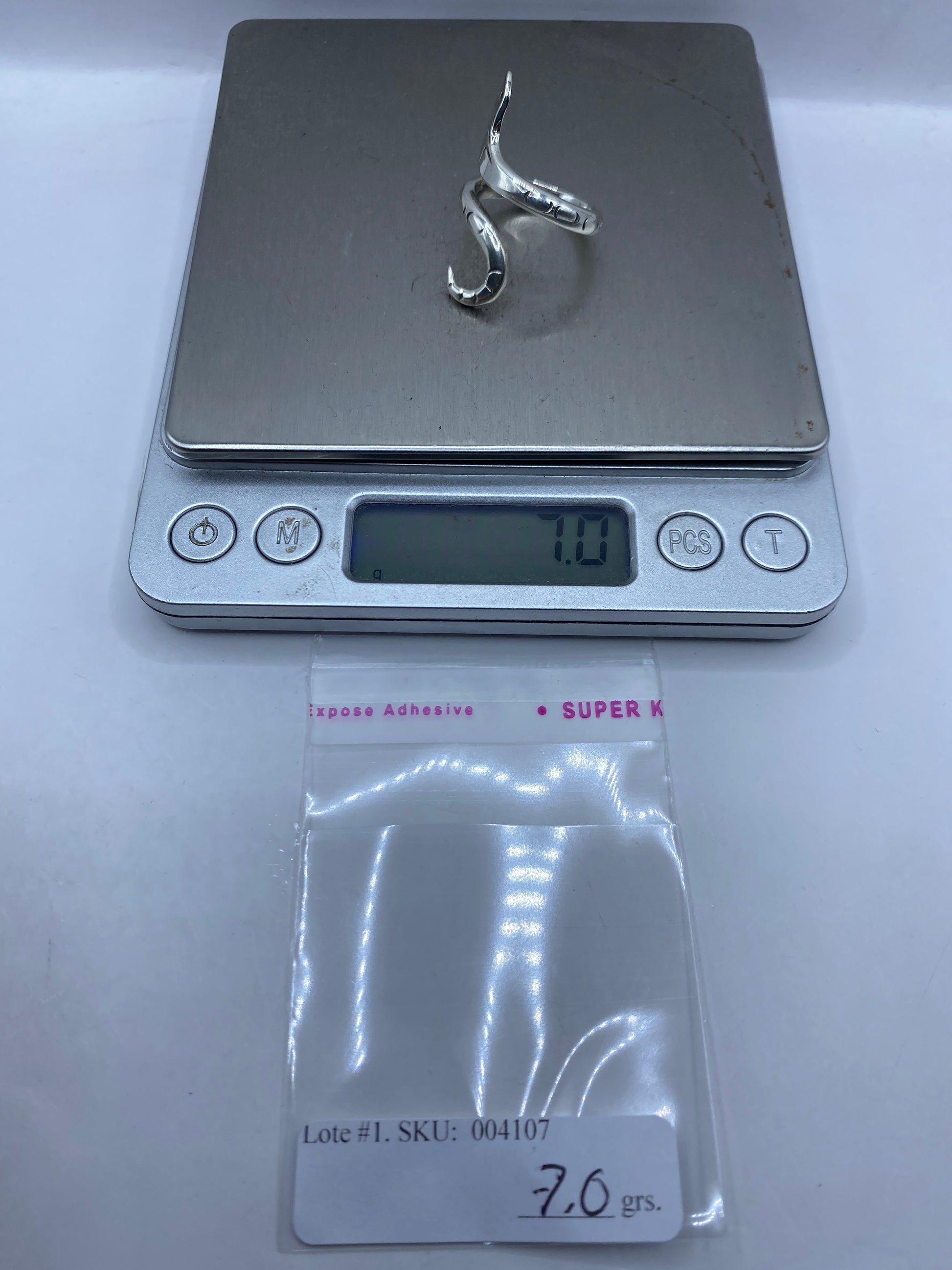 Anillo Ajustable de Plata Serpiente Prehispánica Taxco — foto 6