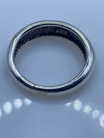 Anillo de Plata Ópalo de Fuego Azul — Diseño Minimalista — foto 5
