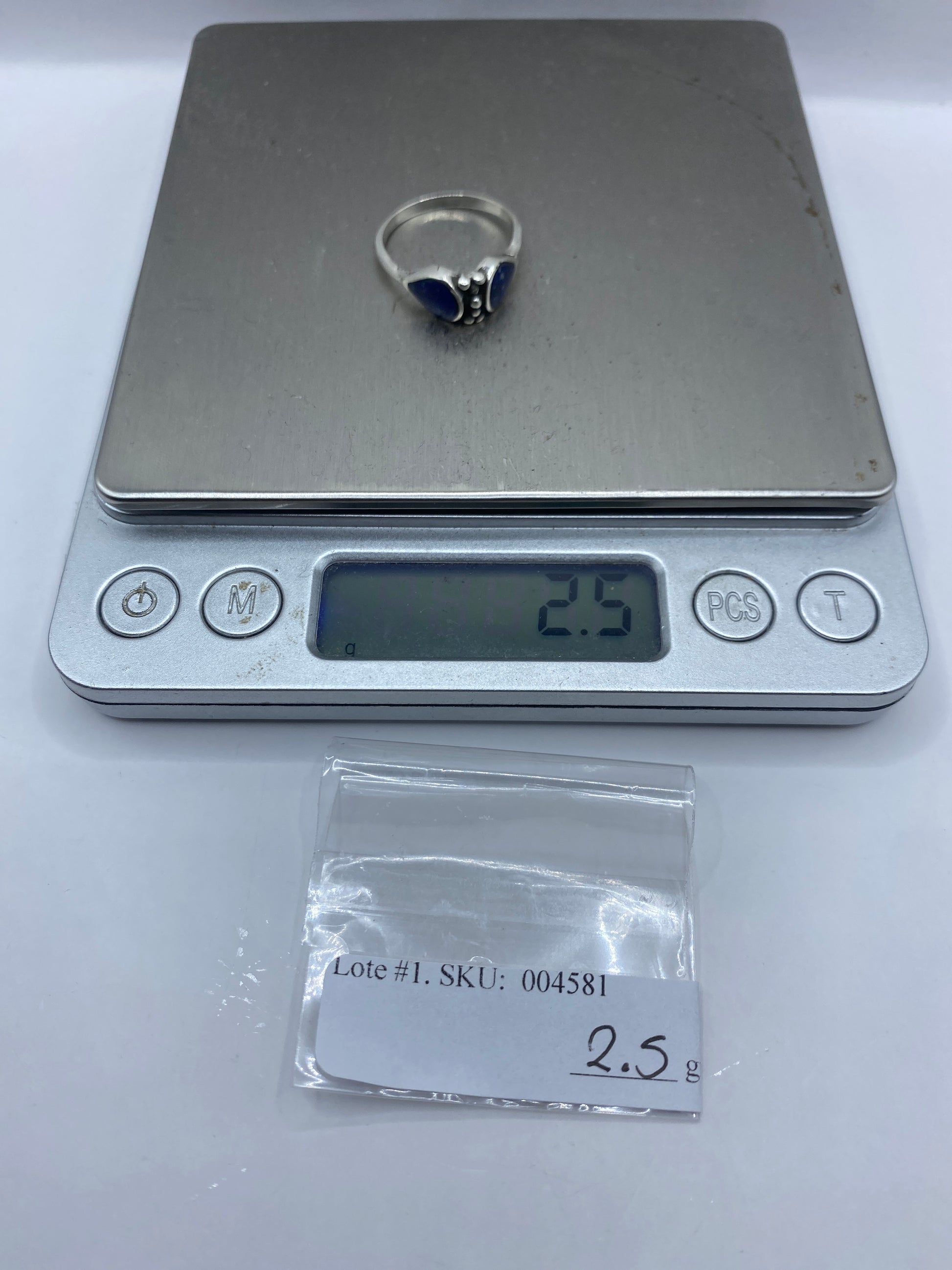Anillo de Plata con Piedra Azul — Taxco .925 — foto 6