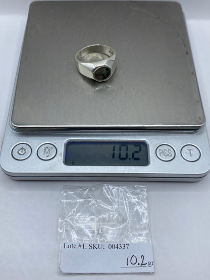 Anillo Solitario de Plata .925 Taxco — Engaste Robusto — foto 6