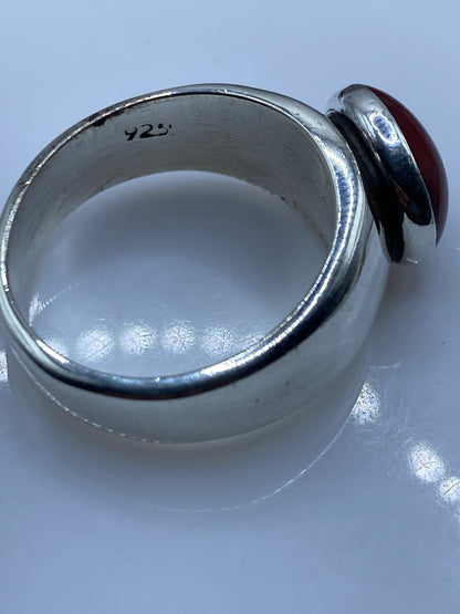 Anillo de Plata con Coral Rojo — Taxco .925 — foto 5