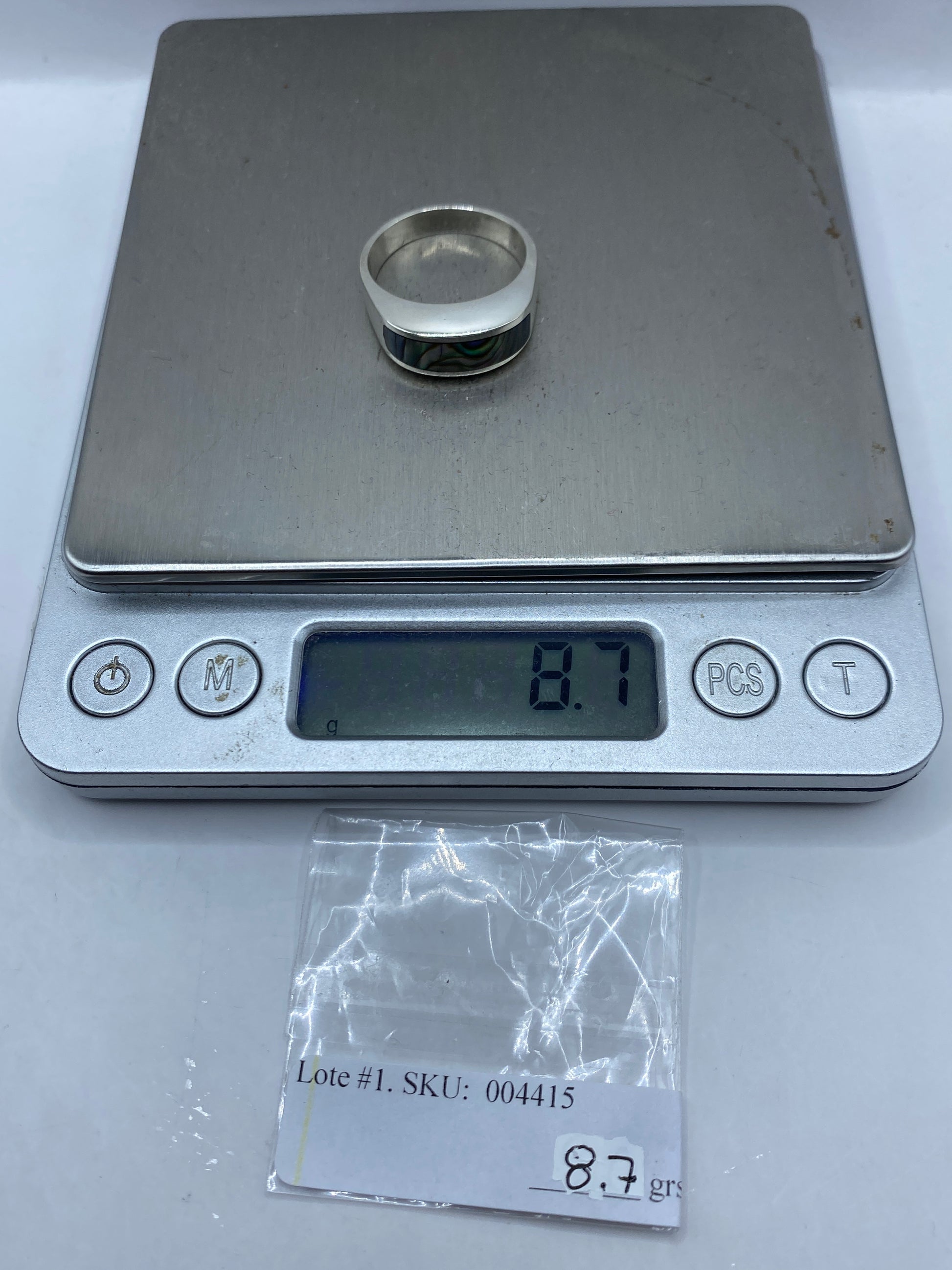 Anillo de Plata .925 con Incrustación de Piedra — Taxco — foto 6