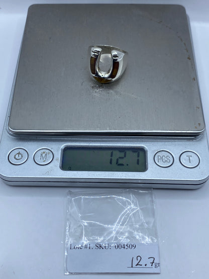 Anillo de Plata .925 con Piedra Café — Taxco Hombre — foto 5