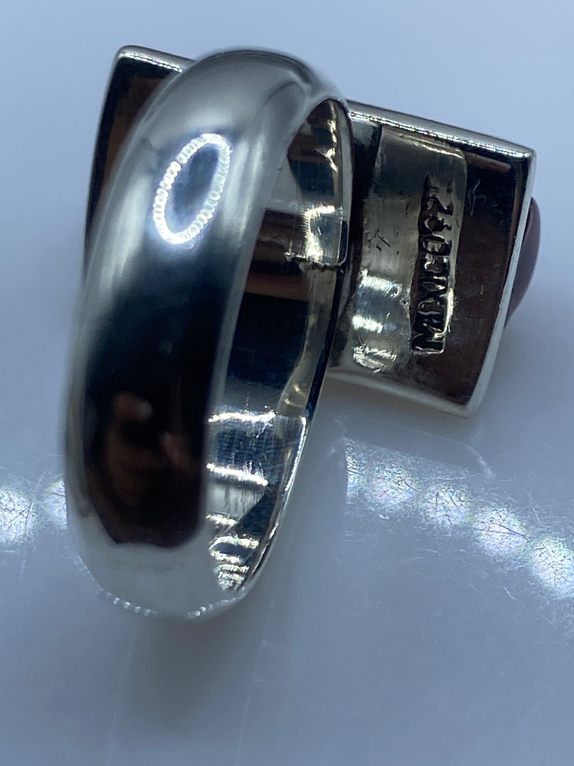Anillo de Plata con Coral Rojo — Taxco .925 — foto 5
