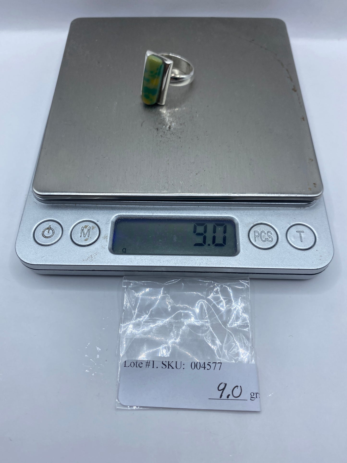 Anillo de Plata con Piedra Amarilla — Taxco .925 — foto 6