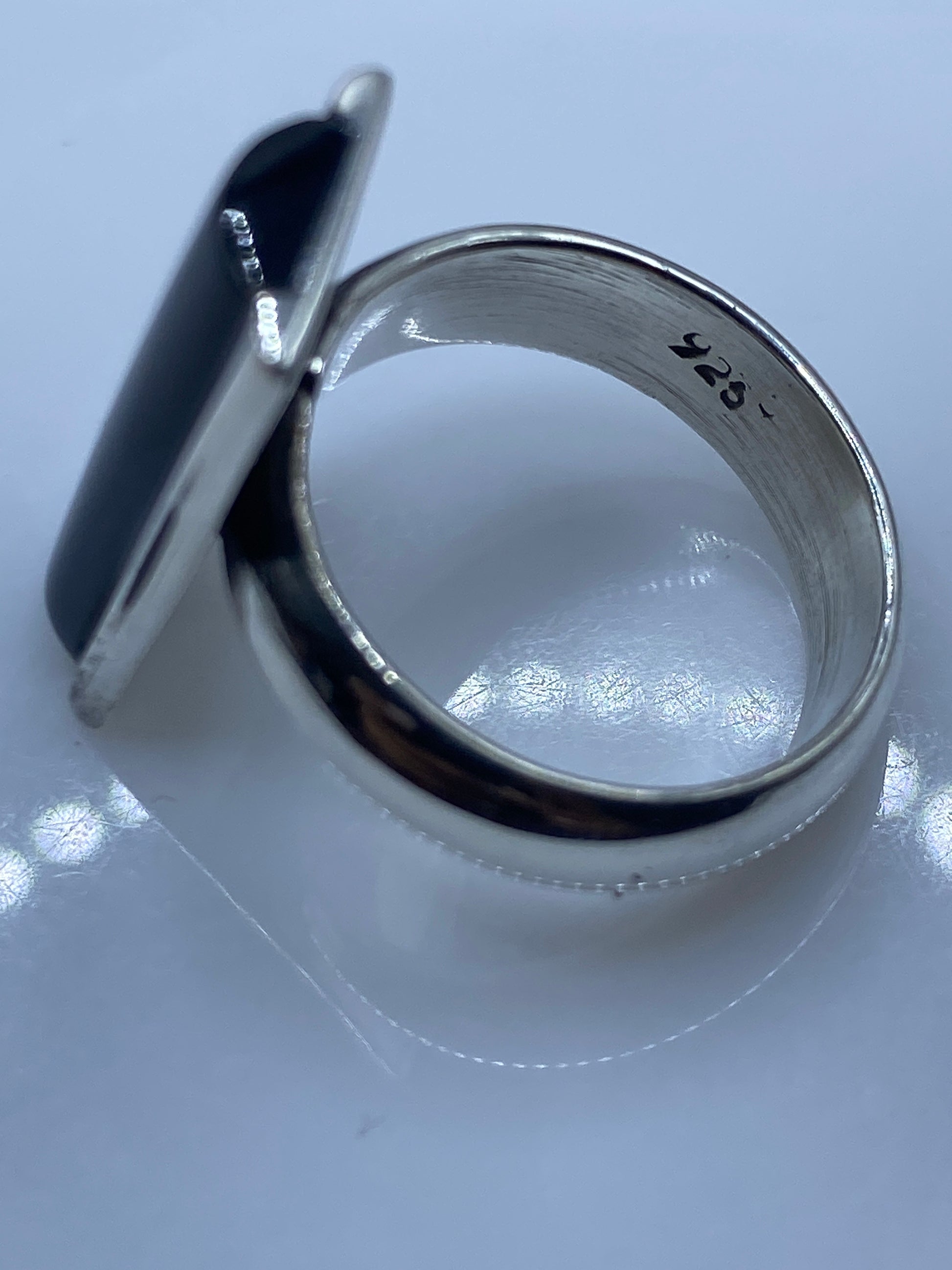 Anillo de Plata con Ónix Negro — Taxco .925 — foto 5