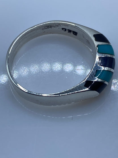 Anillo de Plata .925 con Turquesa Azul Cielo — Taxco — foto 5