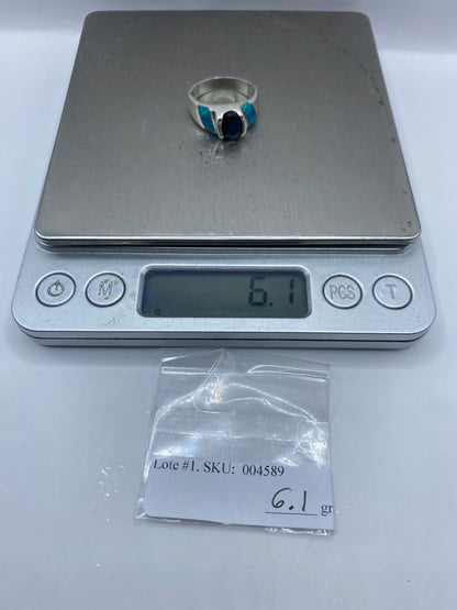 Anillo de Plata Ópalo de Fuego — Taxco .950 — foto 6