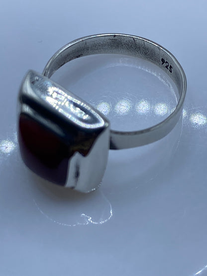 Anillo Ajustable de Plata con Coral Rojo — Taxco .925 — foto 5