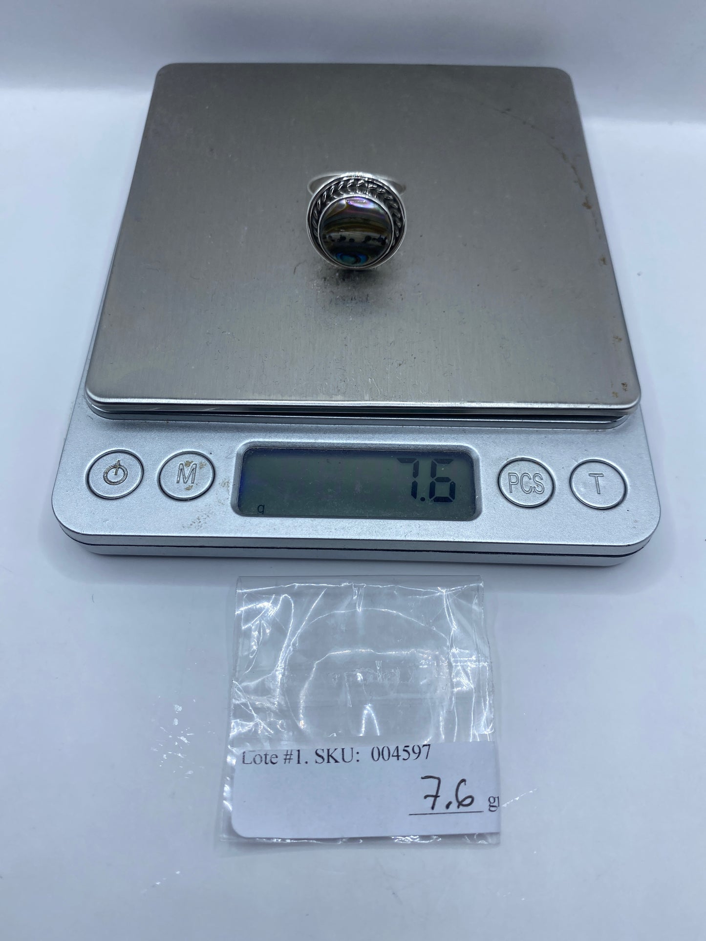 Anillo de Plata Ajustable con Piedra — Taxco .925 — foto 6