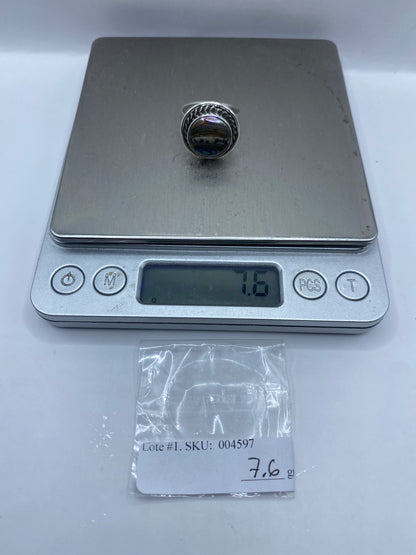 Anillo de Plata Ajustable con Piedra — Taxco .925 — foto 6