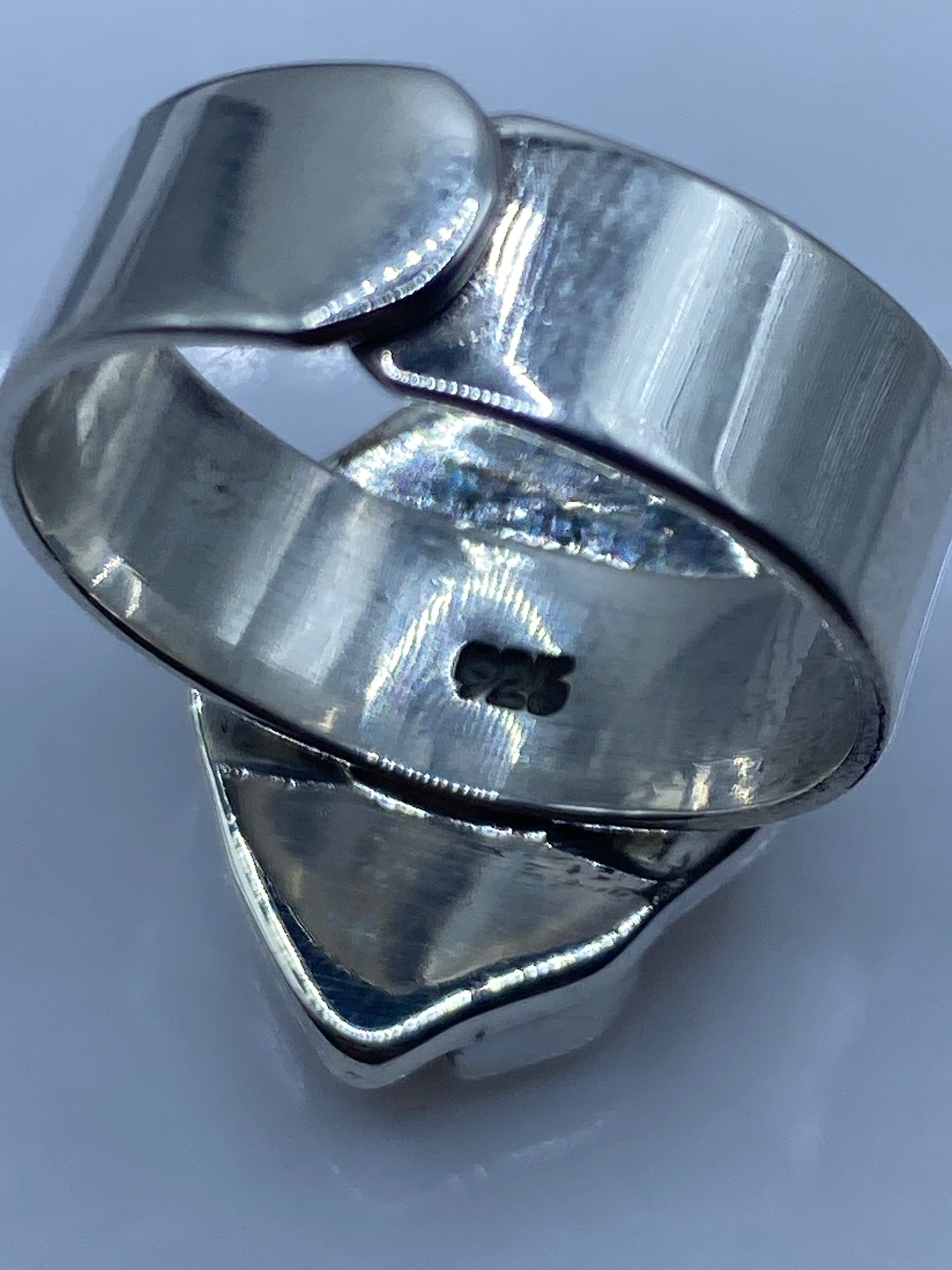 Anillo Ajustable Plata .925 con Piedra Azul — Taxco — foto 5