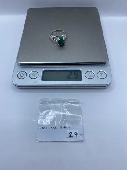 Anillo de Plata Engaste a Mano con Malaquita Verde — Taxco .925 — foto 6