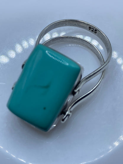 Anillo de Plata con Turquesa Azul Cielo — Taxco .925 — foto 5