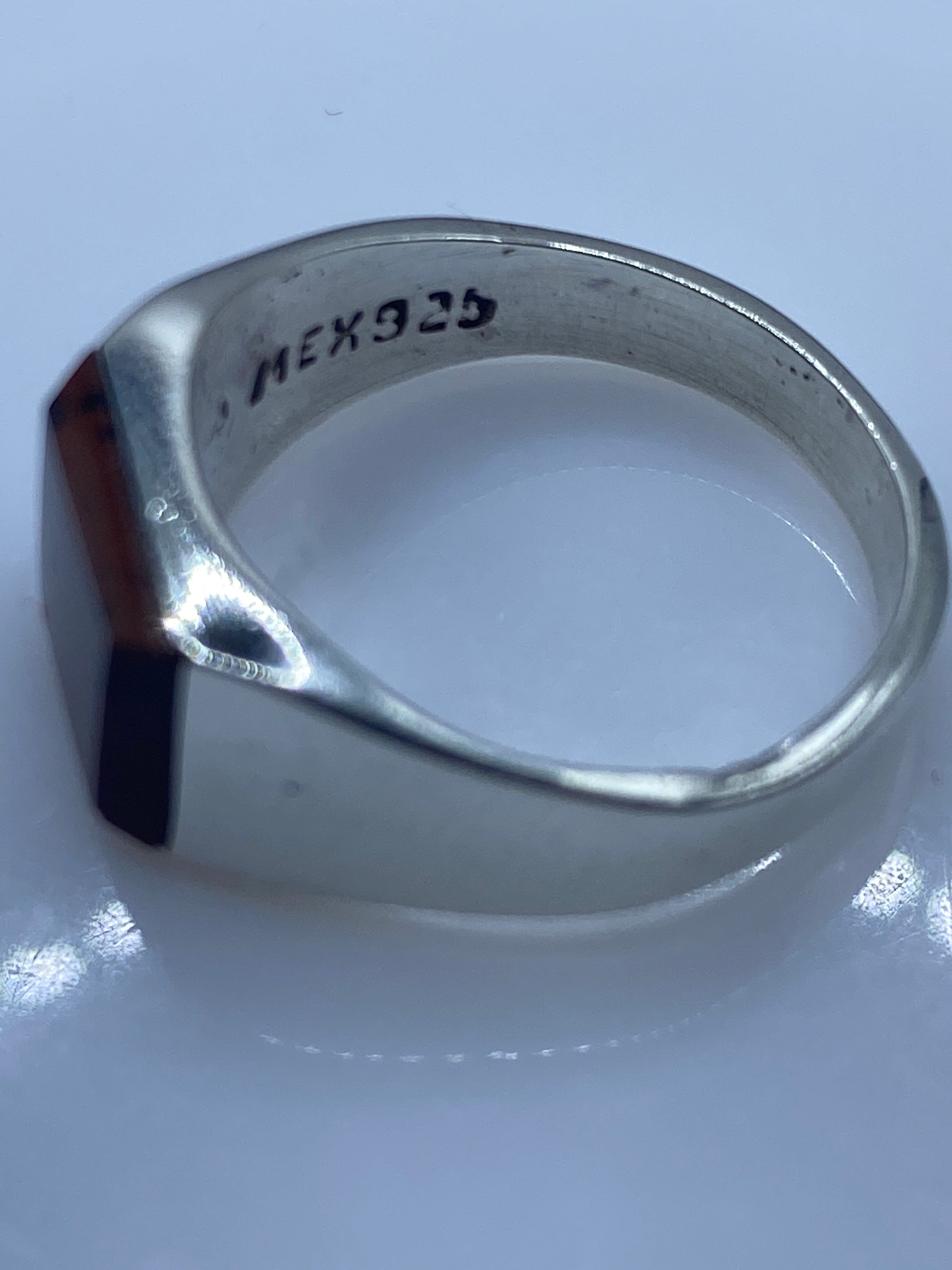 Anillo de Plata Solitario con Piedra Café — Taxco .925 — foto 5