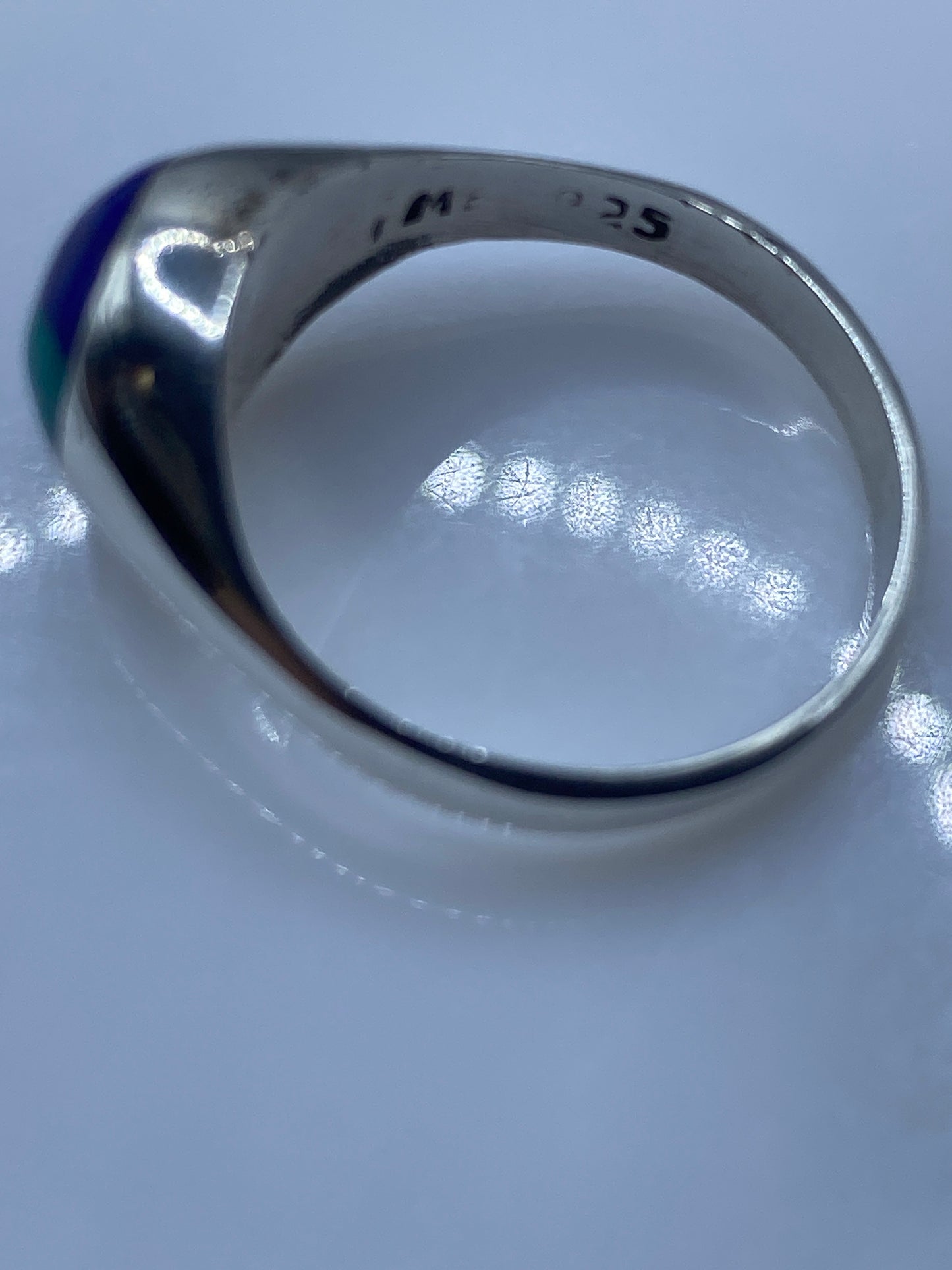 Anillo de Plata con Piedra Azul — Taxco .925 — foto 5