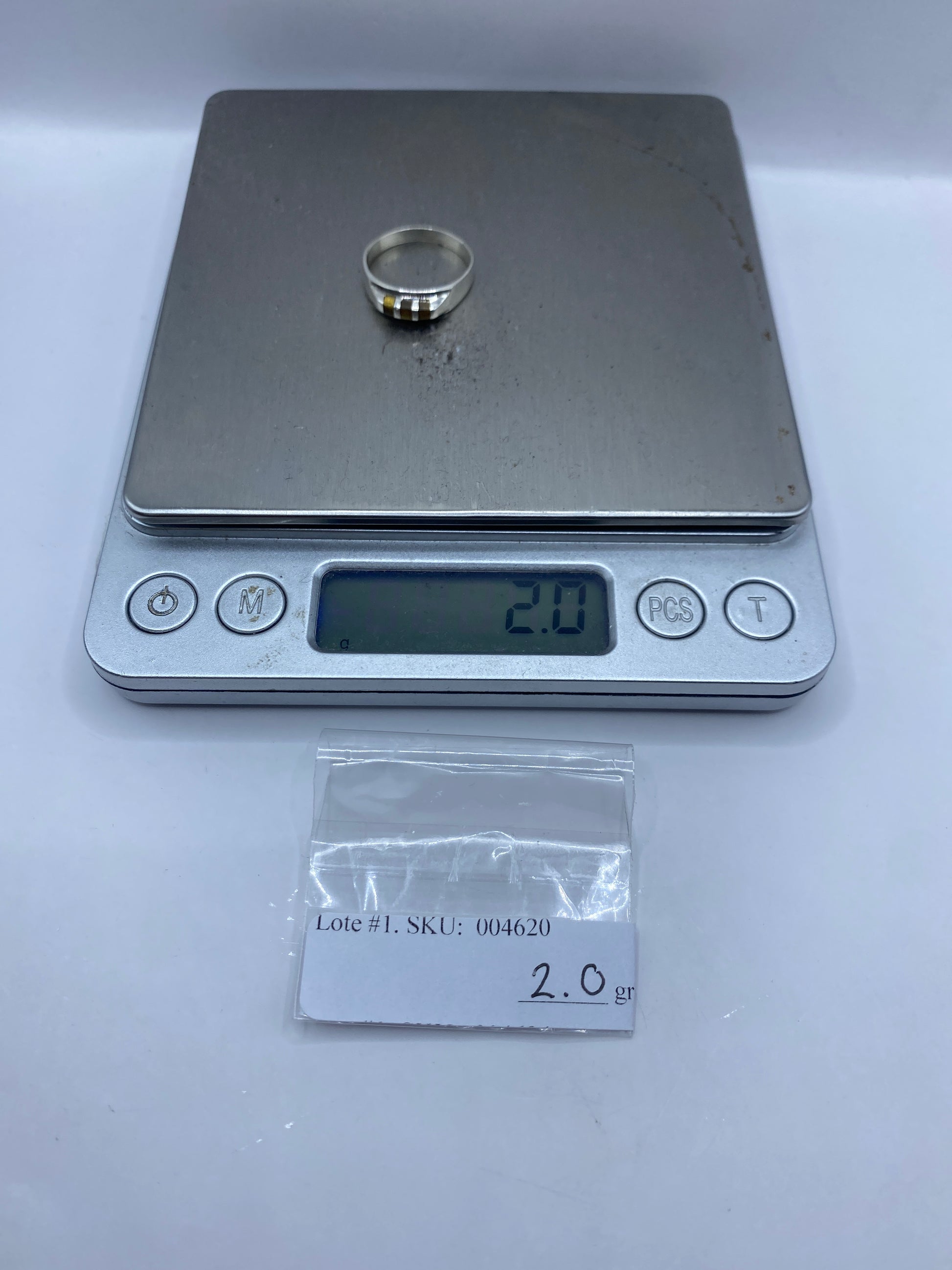 Anillo de Plata Minimalista con Piedra Engastada — Taxco .925 — foto 6