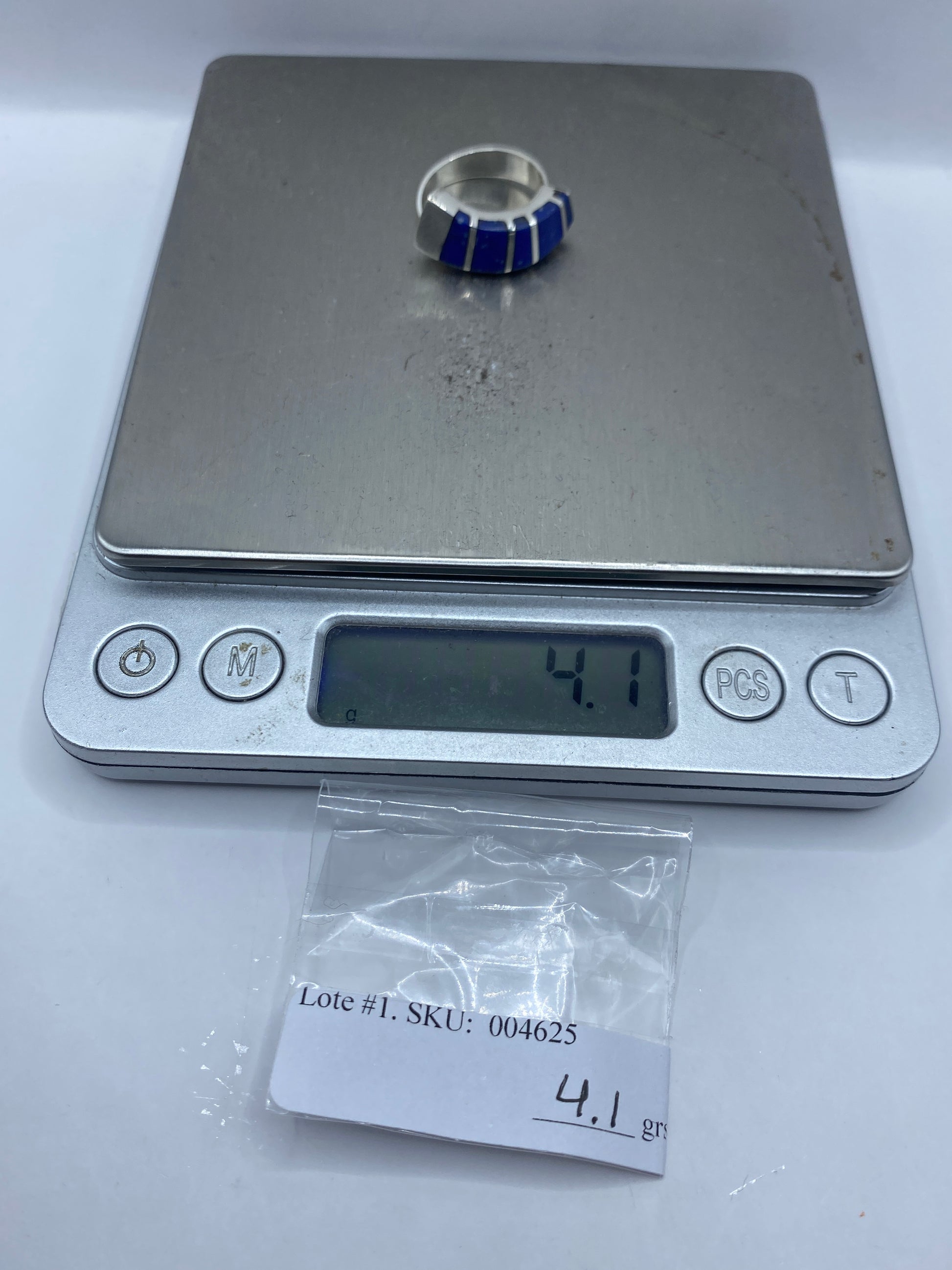 Anillo de Plata con Lapislázuli Incrustado — Taxco .925 — foto 5