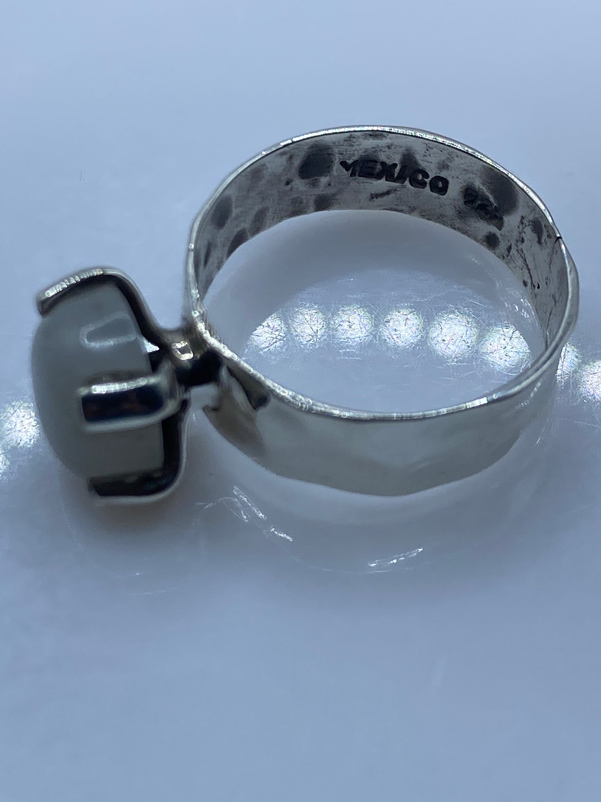 Anillo de Plata con Piedra Blanca — Taxco .925 — foto 5