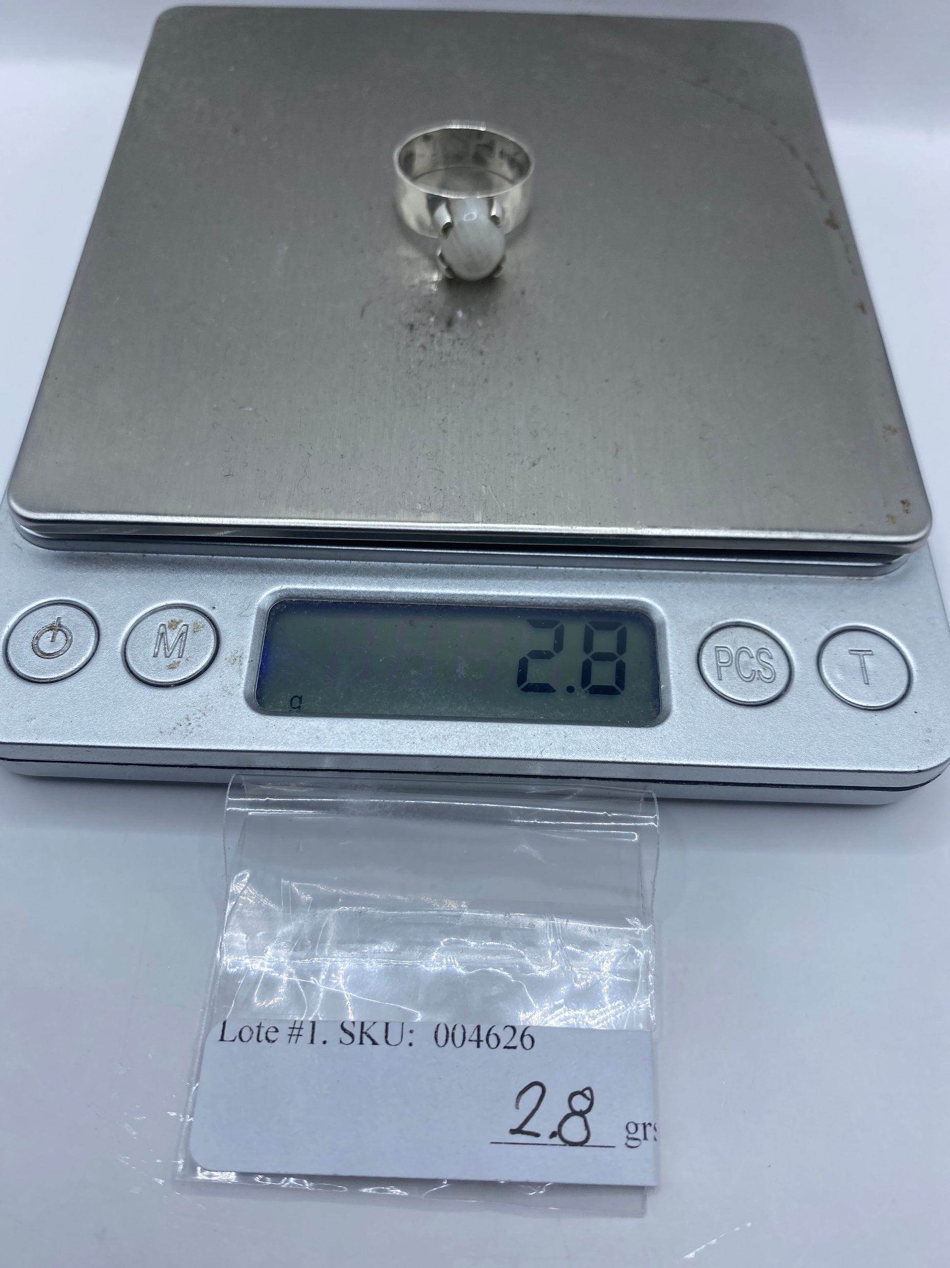 Anillo de Plata con Piedra Blanca — Taxco .925 — foto 6