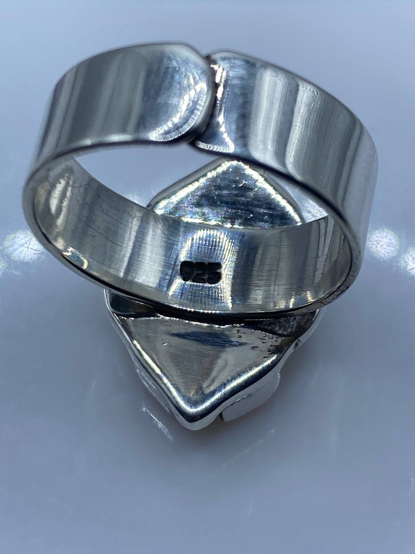 Anillo Plata Ajustable con Piedra Rosa — Taxco .925 — foto 5