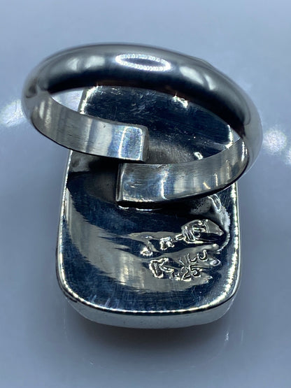 Anillo de Plata Ajustable con Piedra Multicolor — Taxco .925 — foto 5