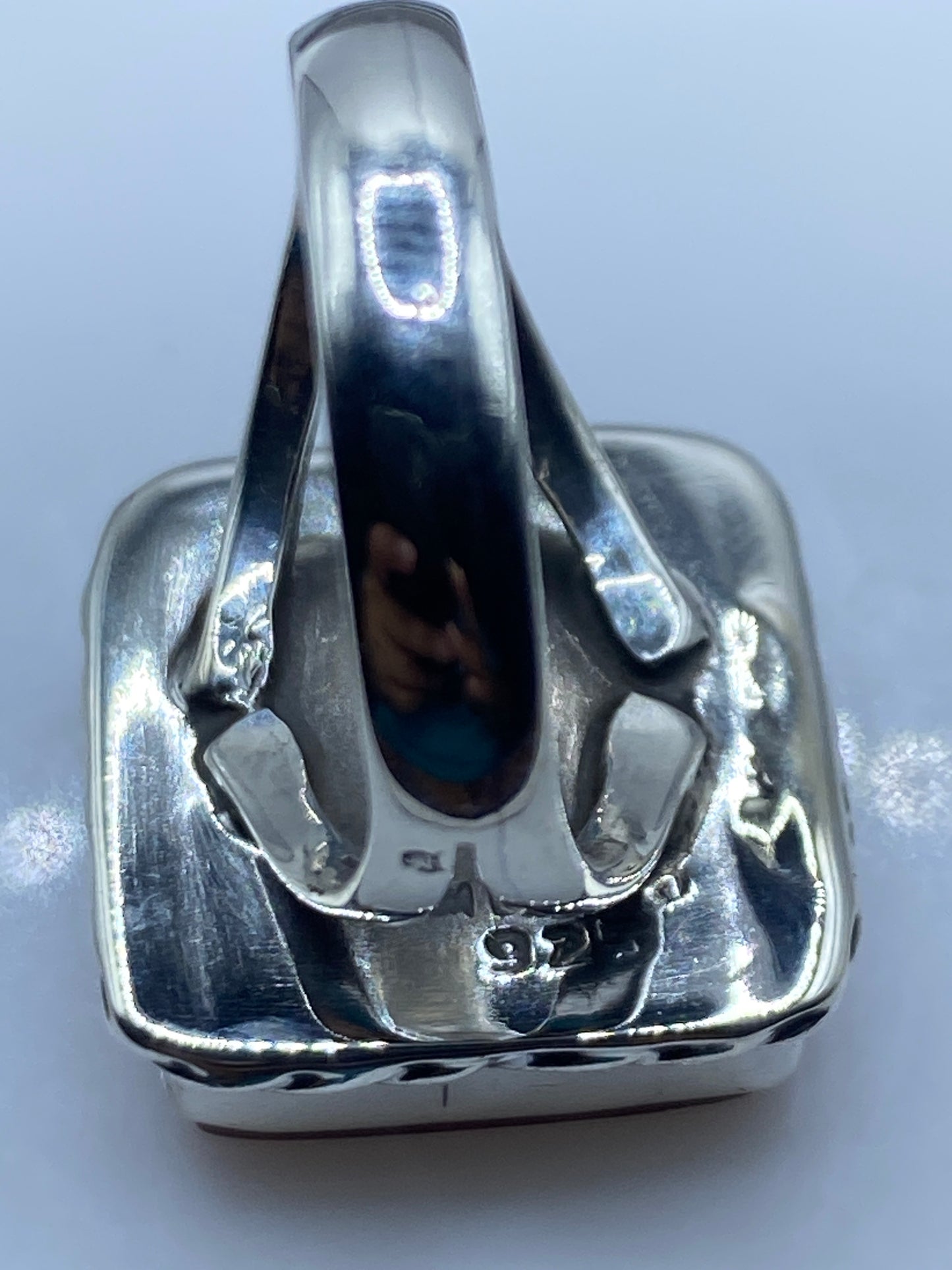 Anillo de Plata con Coral Rojo — Taxco .925 — foto 5