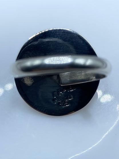 Anillo Ajustable Plata Turquesa Azul Cielo — Taxco — foto 5
