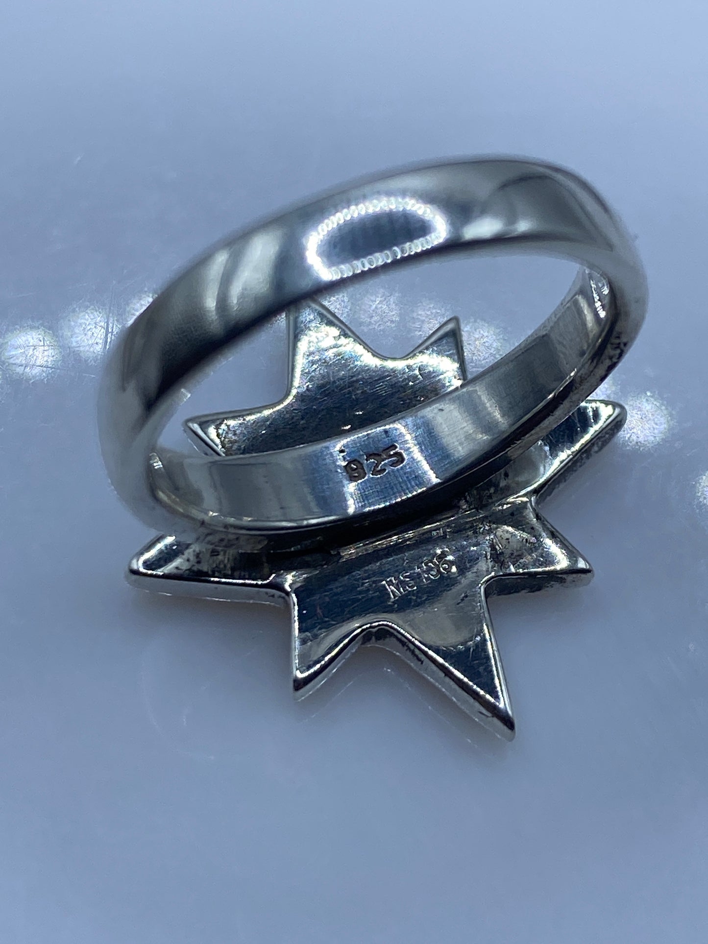 Anillo Estrella de Plata con Piedras Multicolor — Taxco .925 — foto 5