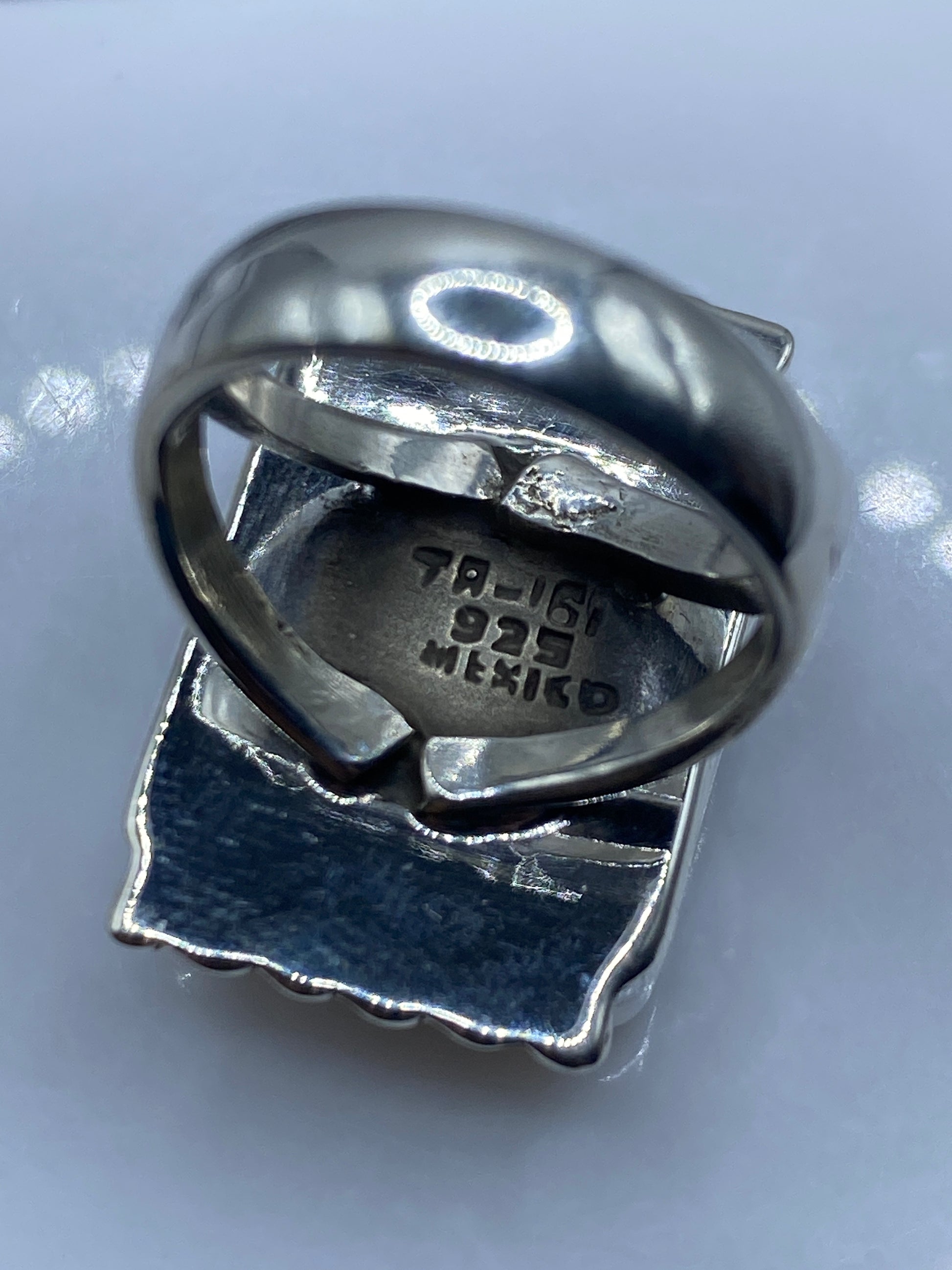 Anillo de Plata con Incrustación de Piedra — Taxco .925 — foto 5