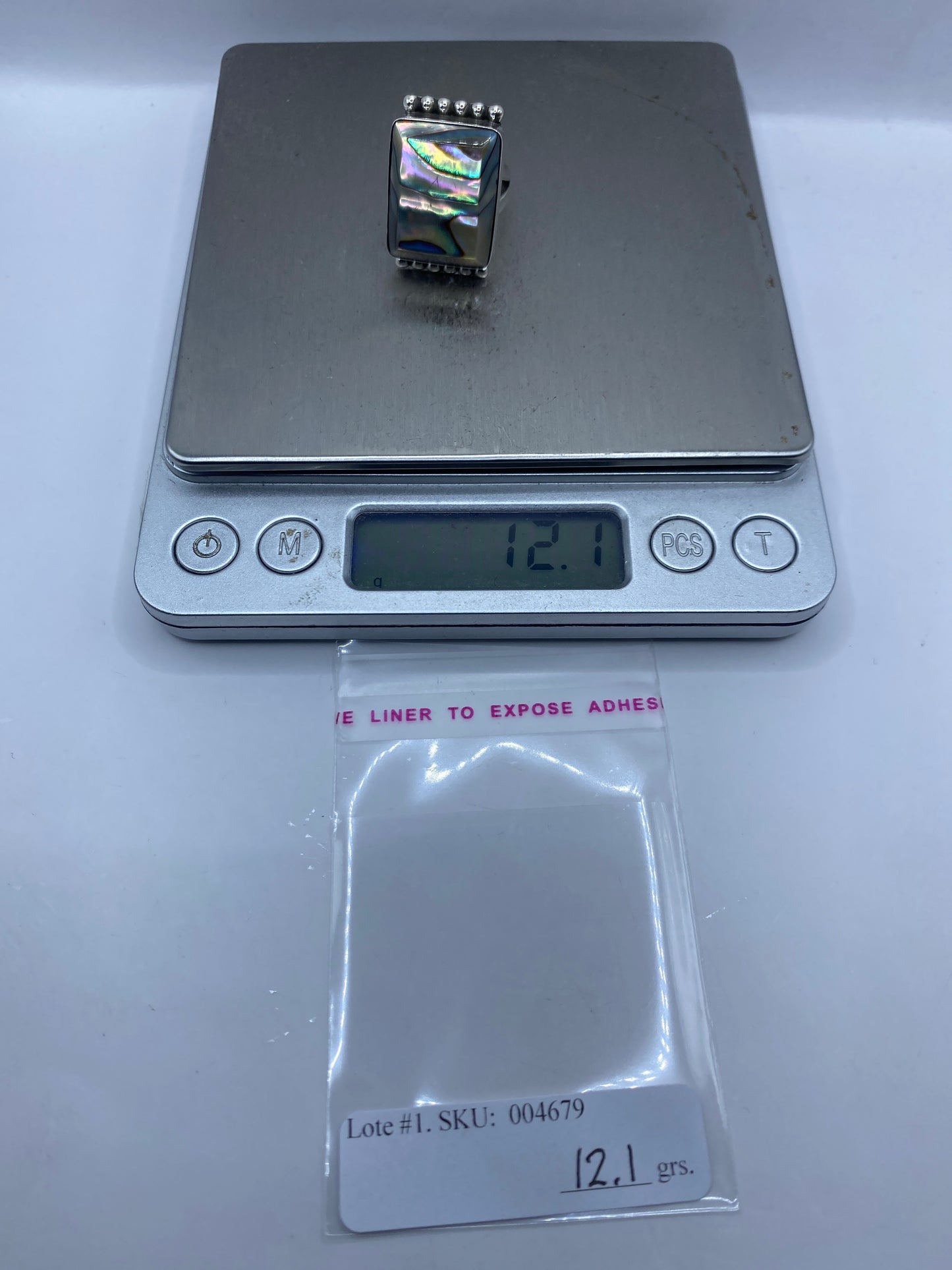 Anillo de Plata con Incrustación de Piedra — Taxco .925 — foto 6