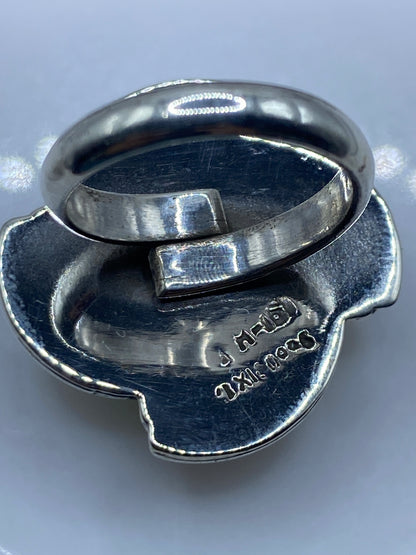 Anillo de Plata Engastado en Piedra Verde — Taxco .925 — foto 5