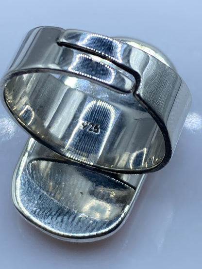 Anillo Ajustable de Plata con Piedra Engastada — Taxco .925 — foto 5