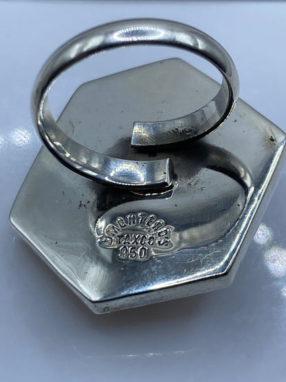 Anillo Ajustable Plata con Cuarzo Hexagonal — Taxco .925 — foto 5